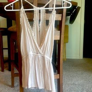 L.A HEARTS- Light pink low cut tank top size XS